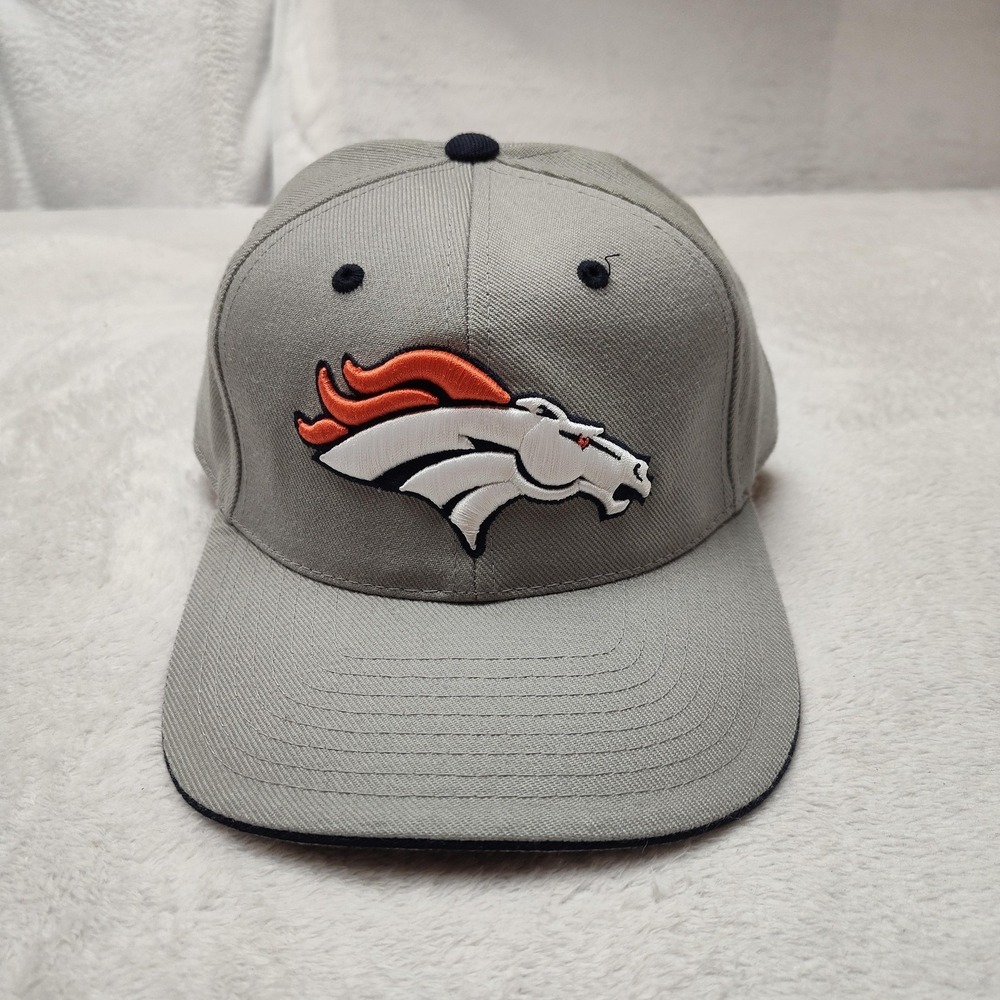 Denver Broncos Twins Enterprise Hat Cap Fitted 7 1/4 Gray Acrylic Wool Twill